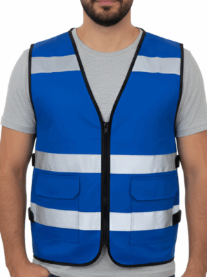 Chaleco Reflectivo Ajustable Unitalla Azul
