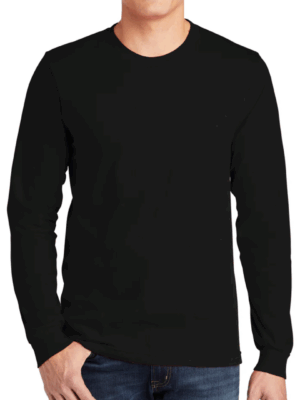 Camisetas Manga Larga Color Negro