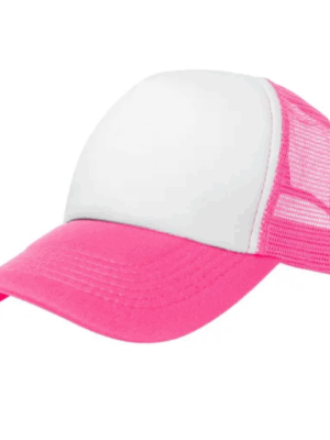 Gorra Bicolor Blanca/Rosado