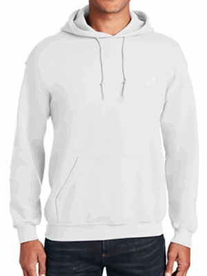 Sudadera cerrada c/gorro color blanco