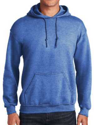Sudadera cerrada c/gorro color celeste
