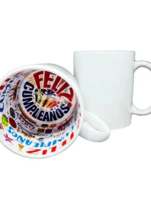 Tazas Personalizadas con Sublimación Interior – Diseño “Feliz Cumpleaños”