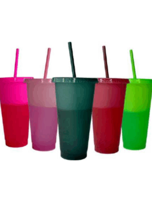 Vasos Mágicos de Plástico Resistente – Cambian de Color con Bebidas Frías