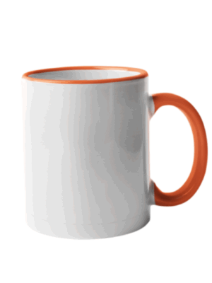 Taza Alta con Asa y Color Interno