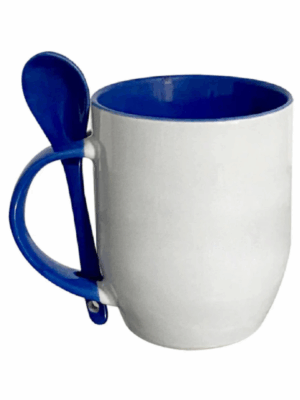 Taza Mágica con Cuchara e Interior de Color 11 oz