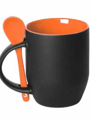 Taza Mágica con Cuchara e Interior de Color 11 oz